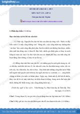 Đề kiểm tra giữa học kì I Ngữ văn 11 - Đề số 5 có lời giải chi tiết